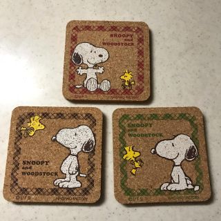 スヌーピー(SNOOPY)の新品♪スヌーピーコルクコースター(テーブル用品)