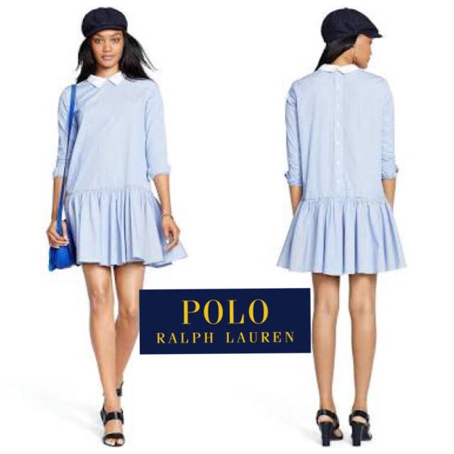 POLO RALPH LAUREN(ポロラルフローレン)のPolo Ralph Lauren ストライプ シャツワンピース レディースのワンピース(ミニワンピース)の商品写真