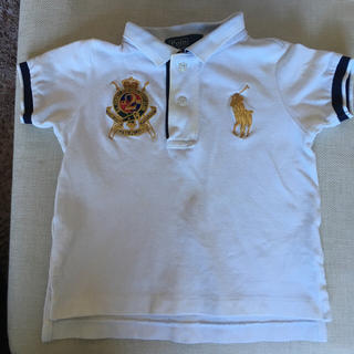 ポロラルフローレン(POLO RALPH LAUREN)のラルフローレン 白 ポロシャツ 半袖 80(シャツ/カットソー)