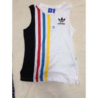 アディダス(adidas)のadidas 3stripe メッシュスポーツ UK8 レディース ジム(タンクトップ)