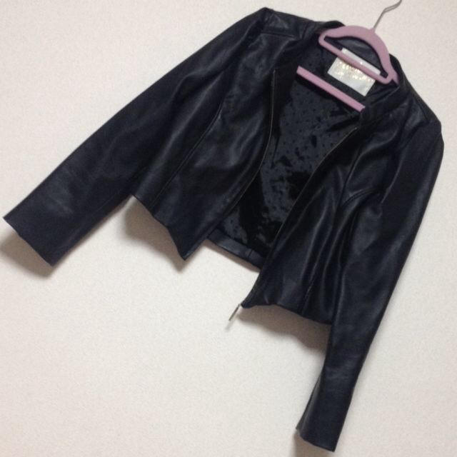 Noela(ノエラ)の♡ブラック レザージャケット♡ レディースのジャケット/アウター(ライダースジャケット)の商品写真