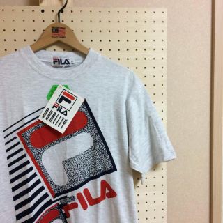 フィラ(FILA)の90s ビンテージ FILA 霜降りビッグロゴＴシャツ デッドストック M(Tシャツ/カットソー(半袖/袖なし))