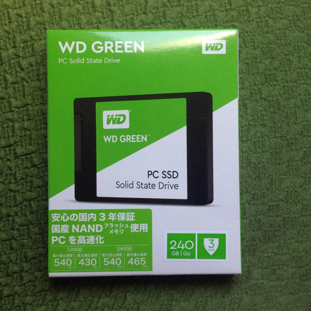 新品送込WD Greenシリーズ SSD 240GB SATA  2.5インチ