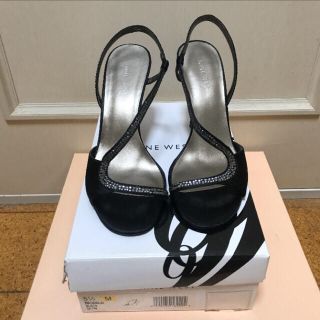 ナインウエスト(NINE WEST)のナインウエスト キラキラ☆ビジュー パーティー靴 サンダル ミュール パンプス (サンダル)