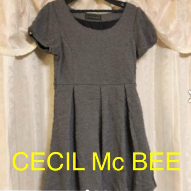 CECIL McBEE(セシルマクビー)の【未使用】CECIL Mc BEE♡ツイード半袖ワンピース レディースのワンピース(ミニワンピース)の商品写真