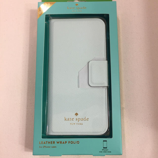 kate spade new york(ケイトスペードニューヨーク)のケイトスペード iphone7 ケース 新品 水色 スマホ/家電/カメラのスマホアクセサリー(iPhoneケース)の商品写真