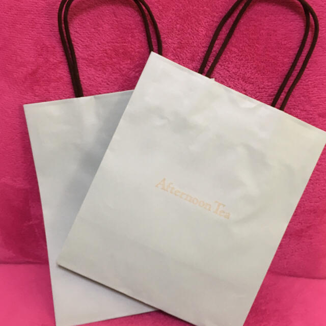 AfternoonTea(アフタヌーンティー)のAfternooTea ショップ袋×2枚セット レディースのバッグ(ショップ袋)の商品写真
