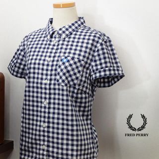 フレッドペリー(FRED PERRY)のギンガムチェック 半袖 シャツ ブラウス(シャツ/ブラウス(半袖/袖なし))