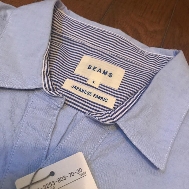 BEAMS(ビームス)のBEAMS / ストレッチオックスフォード 7分袖スキッパーシャツ メンズのトップス(シャツ)の商品写真