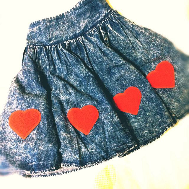 †♡Remakeデニムスカート♡† レディースのスカート(ミニスカート)の商品写真