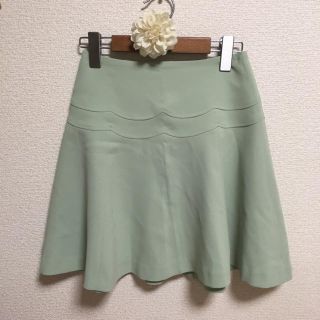 ウィルセレクション(WILLSELECTION)のWILLSELECTION フレアスカート グリーン【Sサイズ】(ミニスカート)