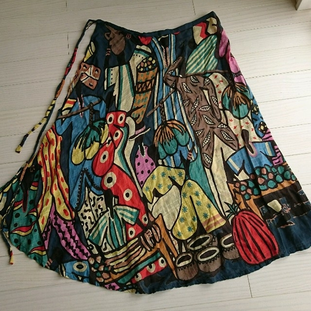 チャイハネ(チャイハネ)のアミナコレクション チャイハネ 巻きスカート レディースのスカート(ロングスカート)の商品写真