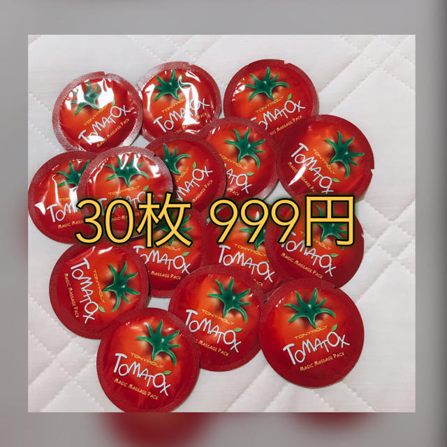 TONY MOLY(トニーモリー)のトニモリ トマトパック 30枚 コスメ/美容のスキンケア/基礎化粧品(パック/フェイスマスク)の商品写真