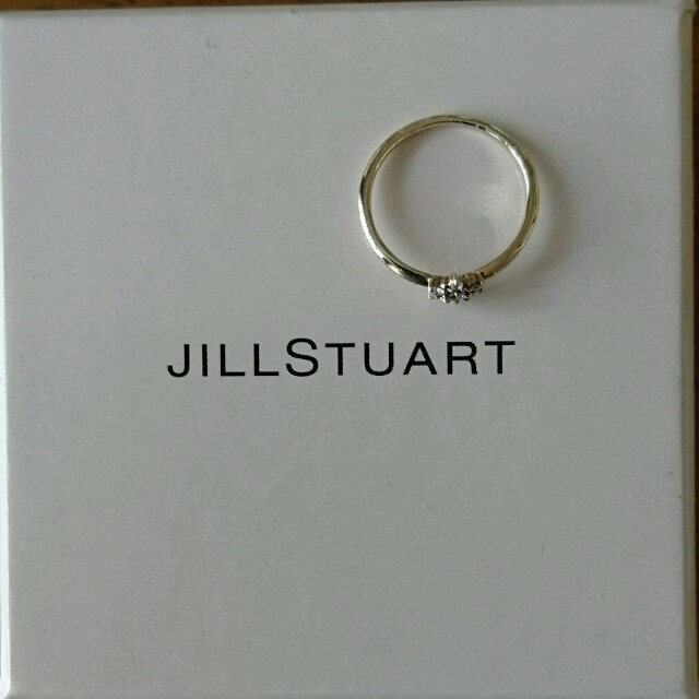 JILLSTUART(ジルスチュアート)の美品☆ K10ダイヤピンキーリング レディースのアクセサリー(リング(指輪))の商品写真