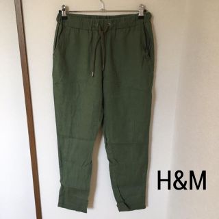 エイチアンドエム(H&M)のH&M リネン テーパードパンツ(カジュアルパンツ)