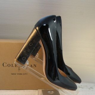 コールハーン(Cole Haan)の新品コールハーン×NIKE*チャンキーヒール ポインテッドパンプス*23.5cm(ハイヒール/パンプス)