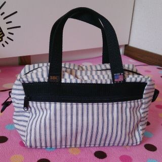 ストライプのbag(ボストンバッグ)