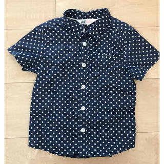 エイチアンドエム(H&M)のドット シャツ(Tシャツ/カットソー)