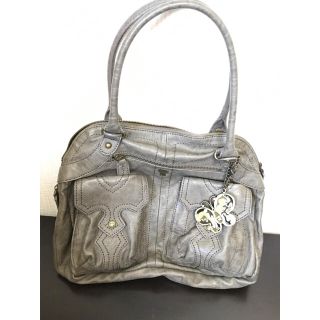 アナスイ(ANNA SUI)のアナスイ シルバーグレー 光沢あり バッグ(トートバッグ)