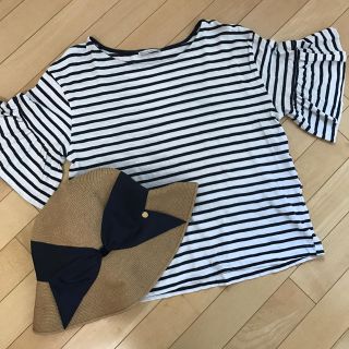 ザラ(ZARA)のzara♡フリルスリーブ♡Tシャツ(Tシャツ(半袖/袖なし))