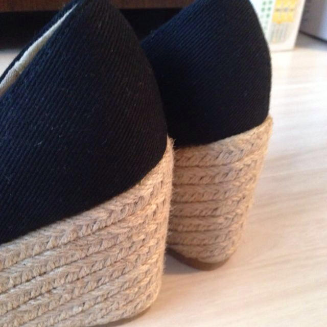布製ヒール レディースの靴/シューズ(サンダル)の商品写真