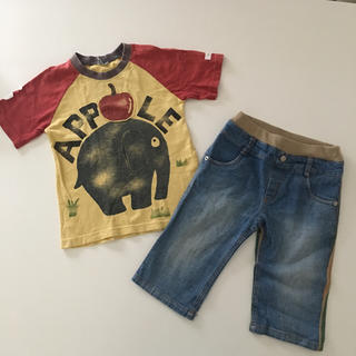 S.D.CTシャツ+JOY BROWN UNI.sジーンズ 110cmセット(パンツ/スパッツ)
