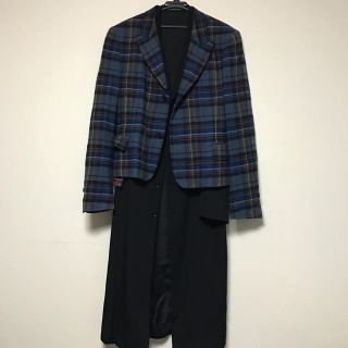 ヨウジヤマモト(Yohji Yamamoto)の美品 Yohji Yamamoto 08aw チェック ショートジャケット(テーラードジャケット)