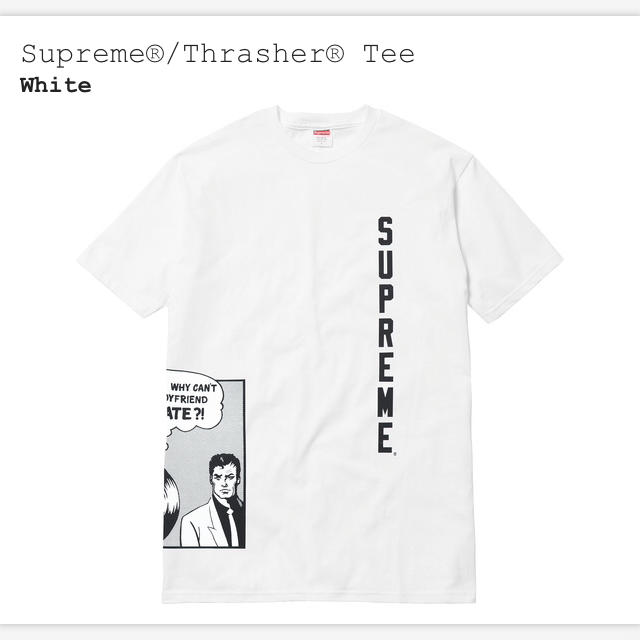 Mサイズ！supreme THRASHER Tee white