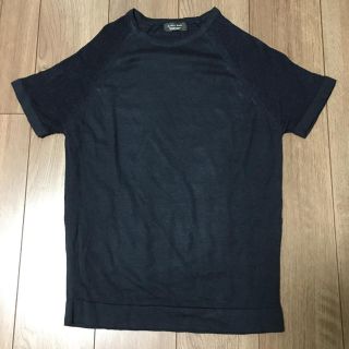 ザラ(ZARA)のZARA ネイビー カットソー S(Tシャツ/カットソー(半袖/袖なし))