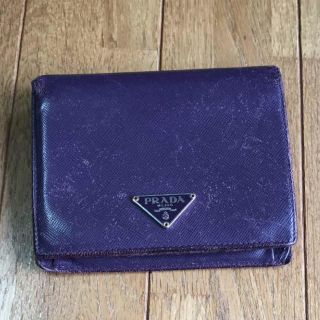 プラダ(PRADA)のプラダ パープル折り財布(財布)