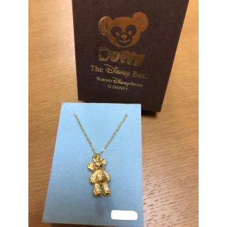 ディズニー(Disney)の美品 ダッフィーゴールドネックレス(ネックレス)