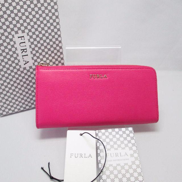 FURLA - 【正規品・鑑定済】美品　フルラ　　長財布　L字ファスナー 財布　ﾋﾟﾝｸ