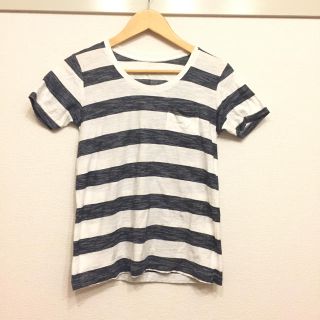 ムジルシリョウヒン(MUJI (無印良品))の無印良品 美品ボーダーTシャツ(Tシャツ(半袖/袖なし))