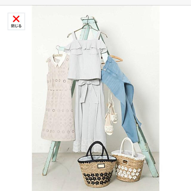 JILL by JILLSTUART(ジルバイジルスチュアート)の2017s/s 新品！ジルバイジルスチュアート かごバック レディースのバッグ(かごバッグ/ストローバッグ)の商品写真