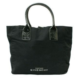 ジバンシィ(GIVENCHY)の大人気●GIVENCHYジバンシー キャンバストートバッグ 黒 正規品(トートバッグ)