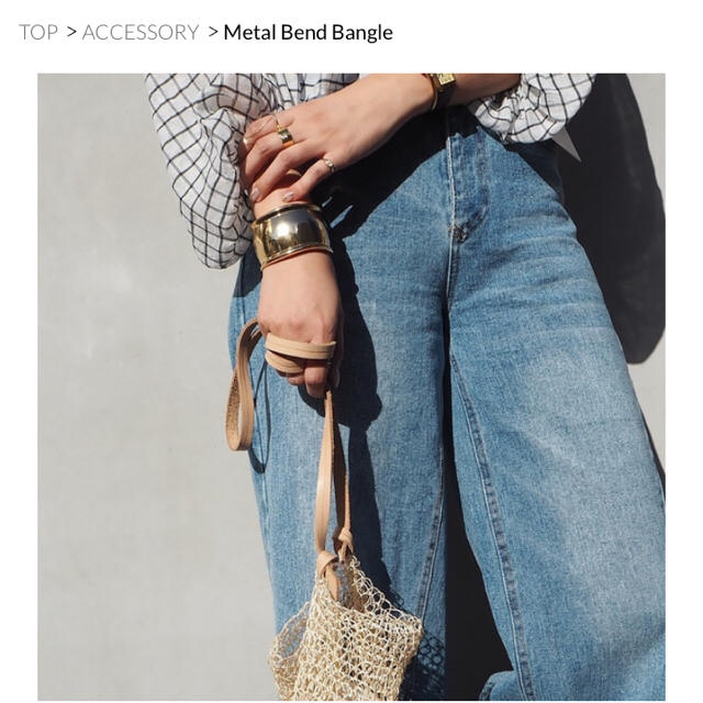 TODAYFUL(トゥデイフル)のTODAYFUL metal bend bangle シルバー レディースのアクセサリー(ブレスレット/バングル)の商品写真