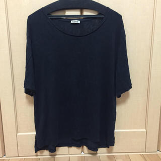 アクネ(ACNE)のACNE✨アクネ Tシャツ カットソー リネン オーバーサイズ ブラック(Tシャツ(半袖/袖なし))