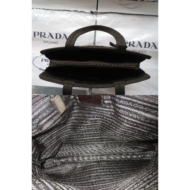 PRADA(プラダ)の●11万PRADAプラダビジネスバッグ3層ブリーフケース鍵●美品↑ メンズのバッグ(ビジネスバッグ)の商品写真