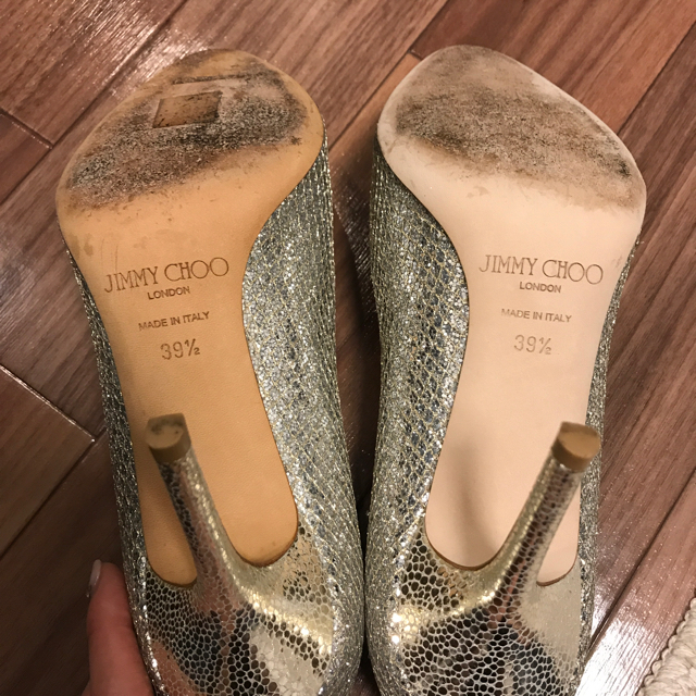 日本製新品 JIMMY CHOO jimmy choo グリッターパンプスの通販 by yukiko's shop｜ジミーチュウならラクマ 