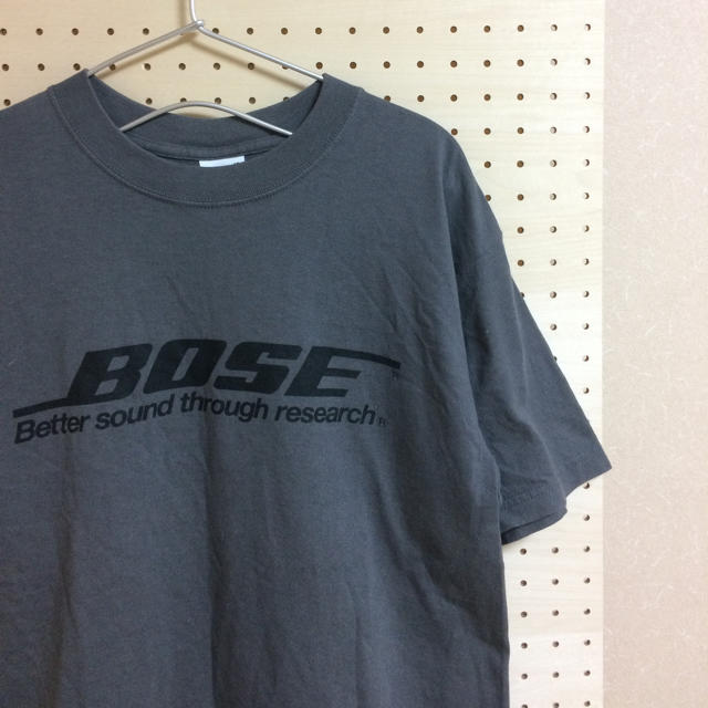 BOSE(ボーズ)のビンテージ古着 BOSE USA製 Ｔシャツ ダークグレー サイズM 90s メンズのトップス(Tシャツ/カットソー(半袖/袖なし))の商品写真