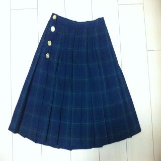 古着屋購入♡チェックスカート(ひざ丈スカート)