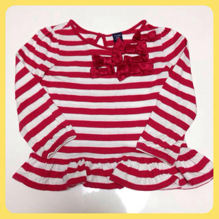 ベビーギャップ(babyGAP)のリボン♡ボーダー♡フリル♡ロンT♡Gap(その他)