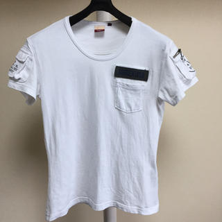 アヴィレックス(AVIREX)のAVIREX  サイズS  白Tシャツ(Tシャツ(半袖/袖なし))
