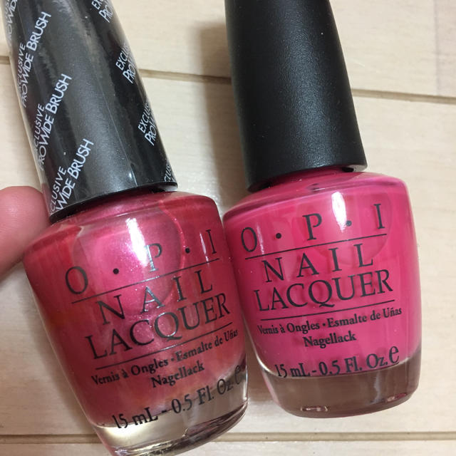 OPI(オーピーアイ)のOPI ピンク系統5色 ＋ トップコートセット 超お得 コスメ/美容のネイル(マニキュア)の商品写真