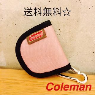 コールマン(Coleman)の値下げ♡Coleman、コールマン、コインケース、美品、送料無料、ピンク(コインケース)