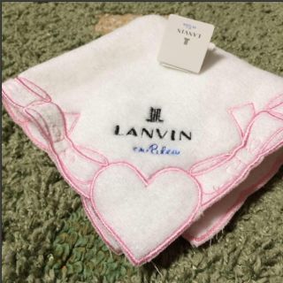 ランバン(LANVIN)の新品 LANVIN タオルハンカチ(ハンカチ)