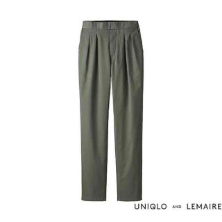 ユニクロ(UNIQLO)の新品タグ付 ユニクロアンドルメール コットンツイルタックイージーパンツ Ｌ(ワークパンツ/カーゴパンツ)