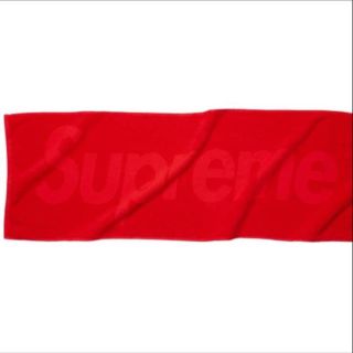 シュプリーム(Supreme)の新品未使用 Supreme Terry Logo Hand Towel 赤(その他)