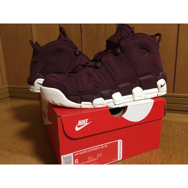 NIKE(ナイキ)のNIKE ナイキ air  more uptempo 26㎝ マルーン ボルドー メンズの靴/シューズ(スニーカー)の商品写真