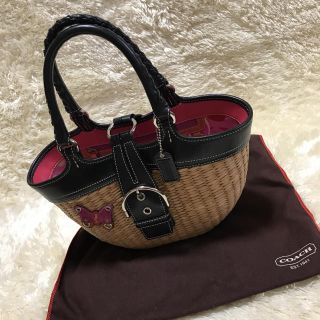 コーチ(COACH)のコーチ カゴバッグ(かごバッグ/ストローバッグ)